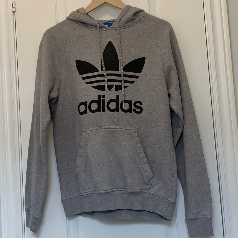 Grey adidas hoodie